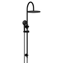 Round Gooseneck 300mm Twin Shower with 3 function Hand Shower